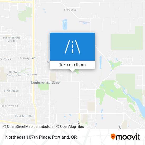Mapa de Northeast 187th Place