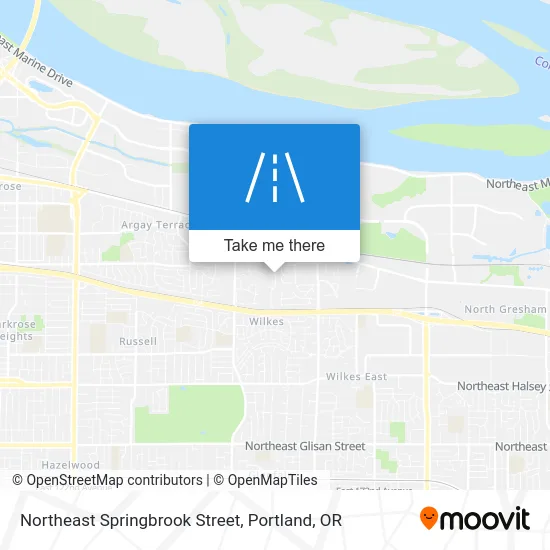 Northeast Springbrook Street map