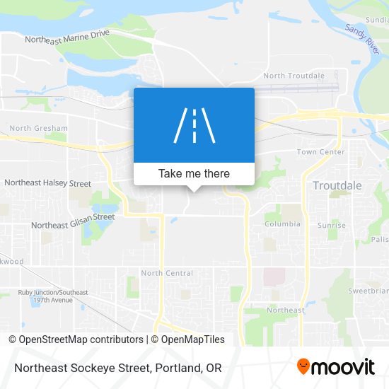 Northeast Sockeye Street map