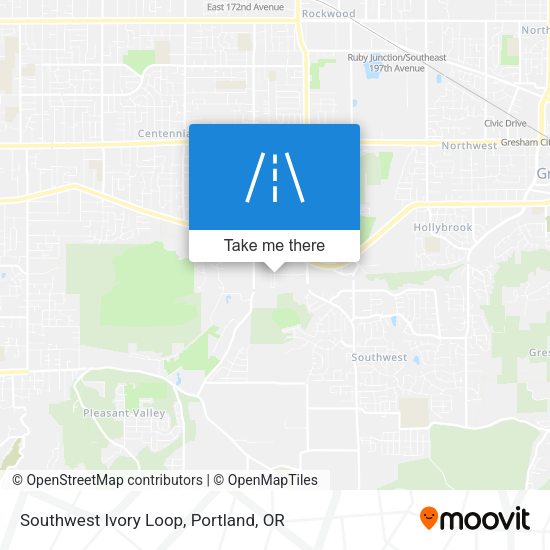 Southwest Ivory Loop map