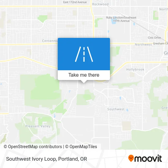 Southwest Ivory Loop map
