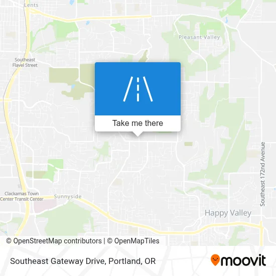 Southeast Gateway Drive map