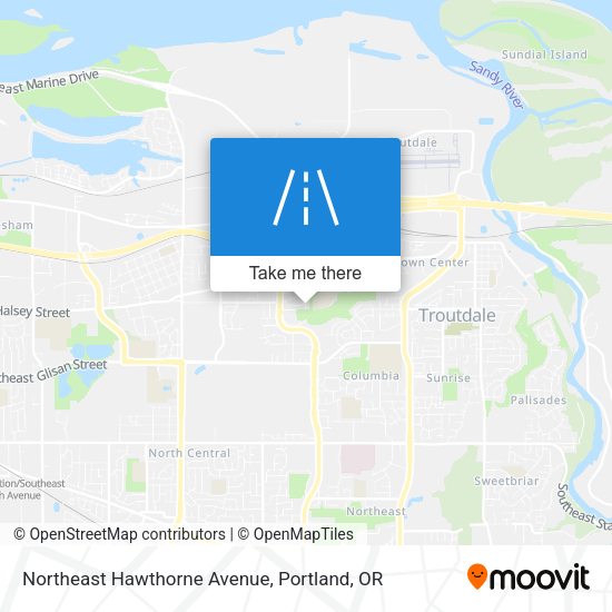 Mapa de Northeast Hawthorne Avenue