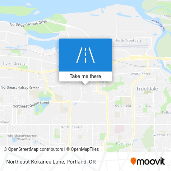Northeast Kokanee Lane map