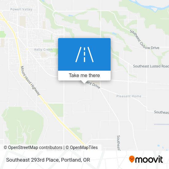 Southeast 293rd Place map
