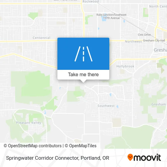Springwater Corridor Connector map