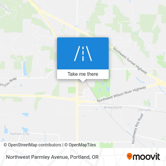 Northwest Parmley Avenue map