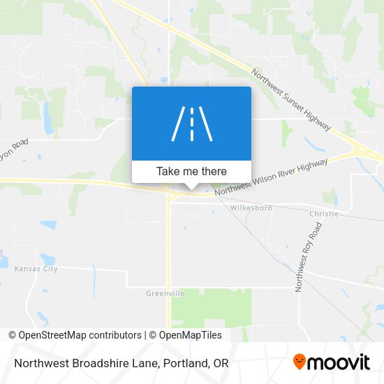Northwest Broadshire Lane map