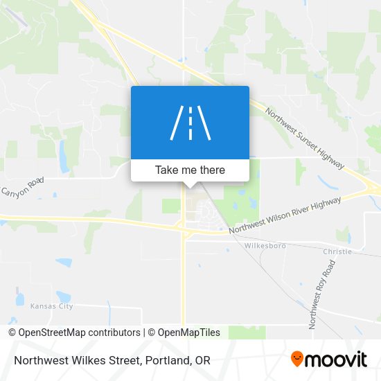 Northwest Wilkes Street map