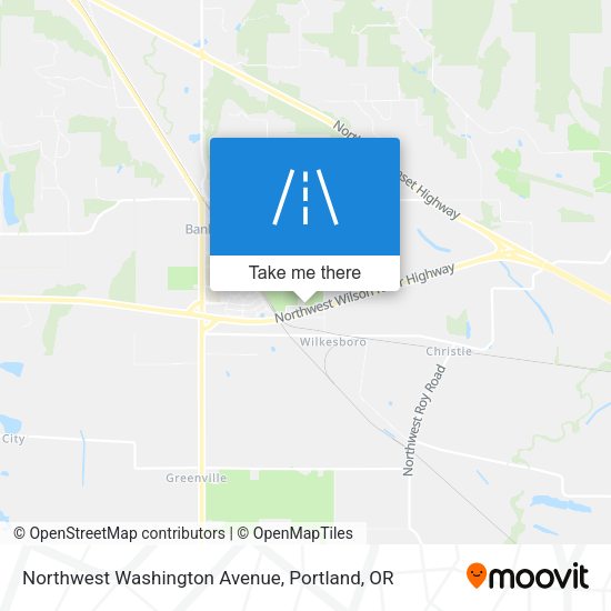 Northwest Washington Avenue map