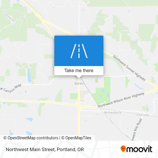 Northwest Main Street map