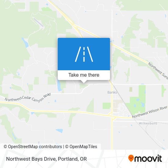 Northwest Bays Drive map
