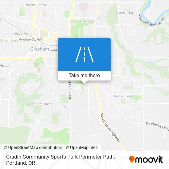 Gradin Community Sports Park Perimeter Path map