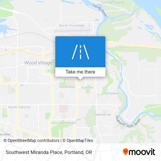 Southwest Miranda Place map