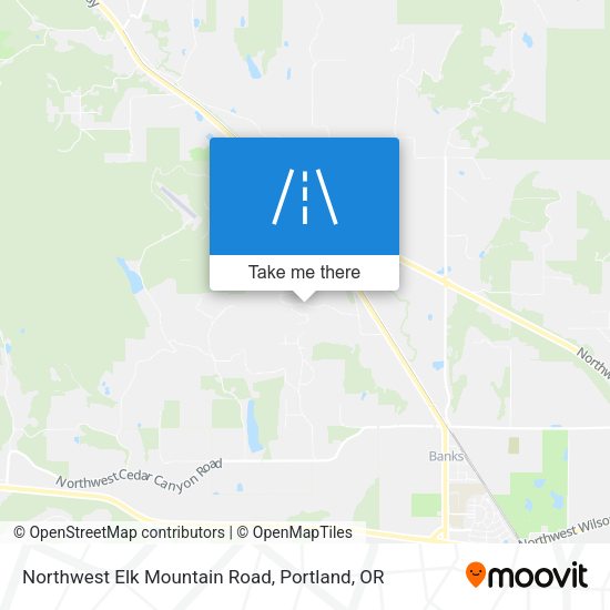 Mapa de Northwest Elk Mountain Road