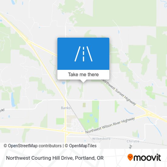 Mapa de Northwest Courting Hill Drive