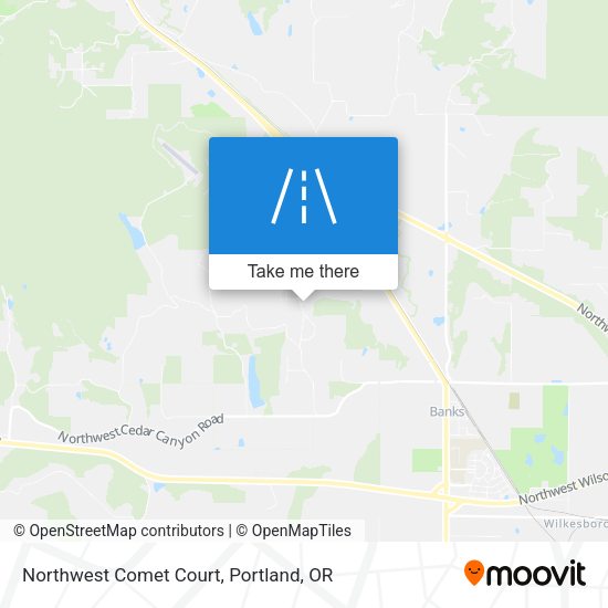 Northwest Comet Court map
