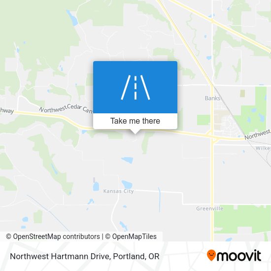 Mapa de Northwest Hartmann Drive