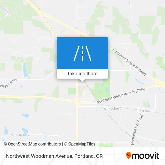 Mapa de Northwest Woodman Avenue