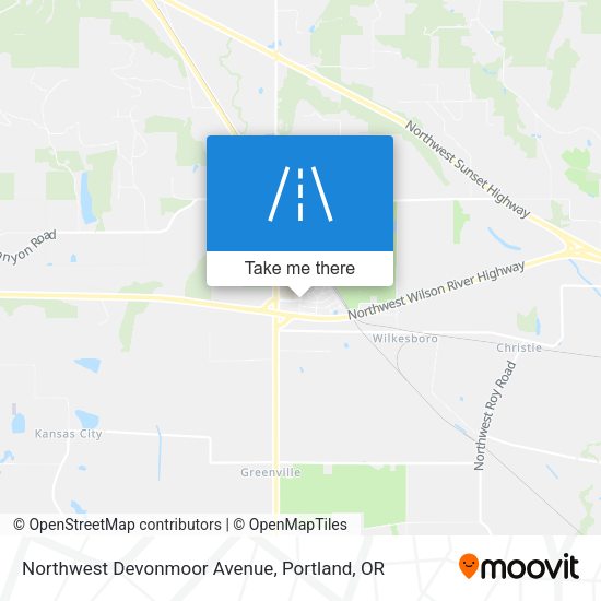 Mapa de Northwest Devonmoor Avenue