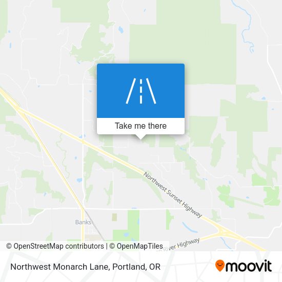 Northwest Monarch Lane map