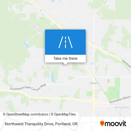 Northwest Tranquility Drive map