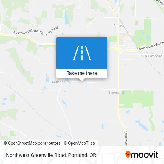 Northwest Greenville Road map