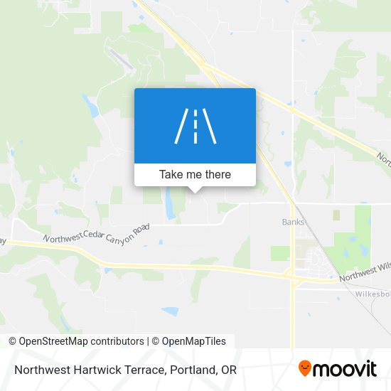 Northwest Hartwick Terrace map