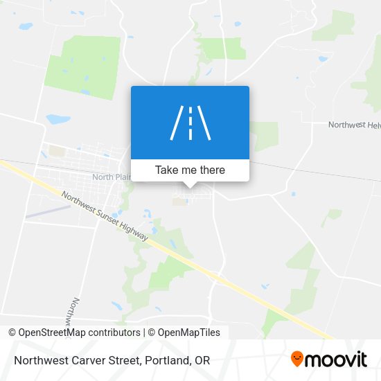 Northwest Carver Street map
