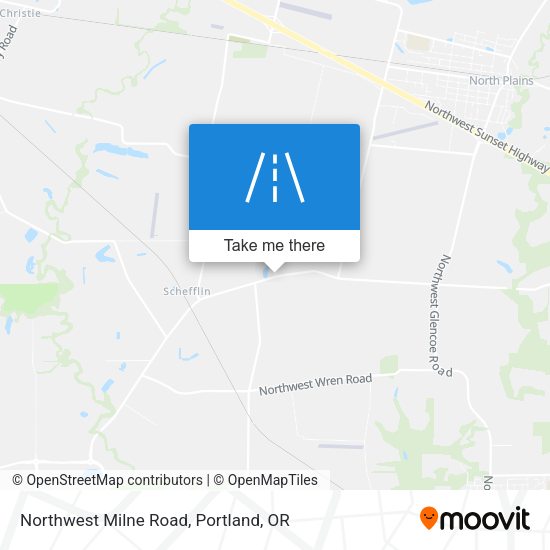 Northwest Milne Road map