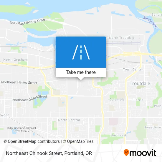 Northeast Chinook Street map