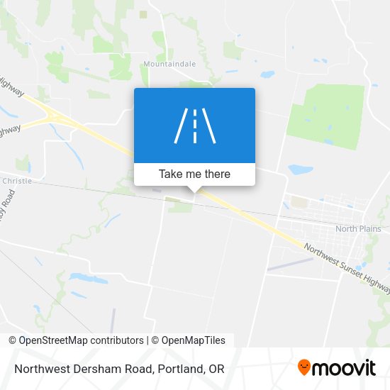 Northwest Dersham Road map