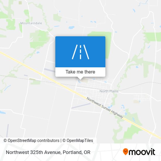 Northwest 325th Avenue map