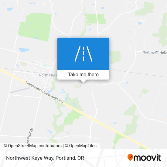 Northwest Kaye Way map