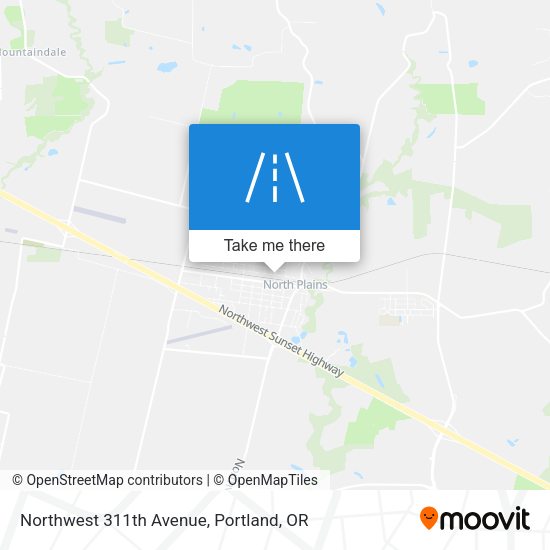 Mapa de Northwest 311th Avenue