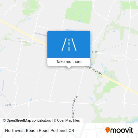 Northwest Beach Road map