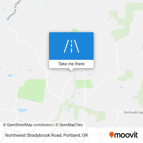 Northwest Shadybrook Road map