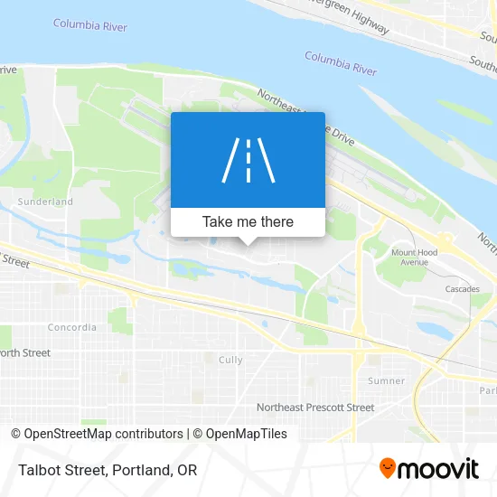 Talbot Street map