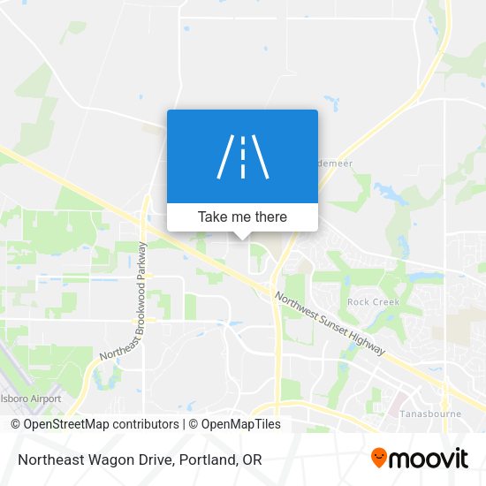 Northeast Wagon Drive map