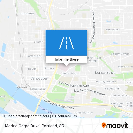 Marine Corps Drive map
