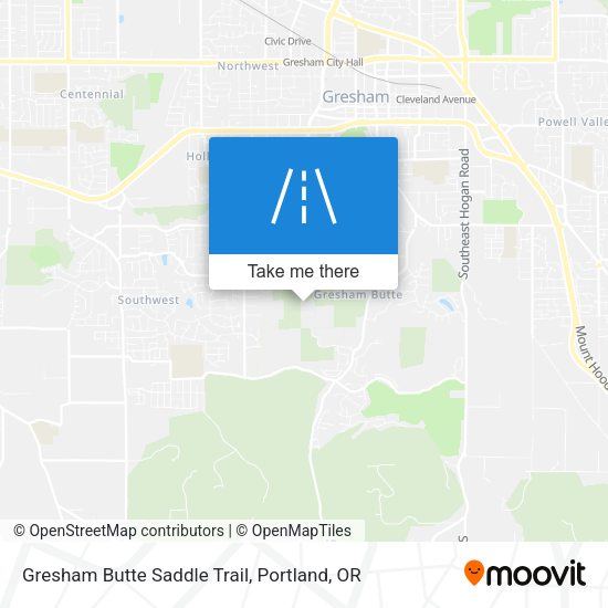 Mapa de Gresham Butte Saddle Trail