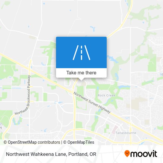 Northwest Wahkeena Lane map