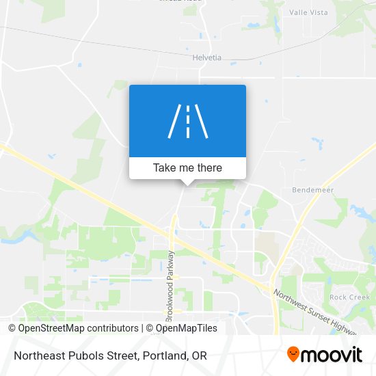Northeast Pubols Street map