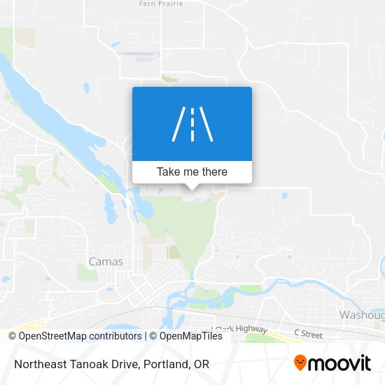 Northeast Tanoak Drive map