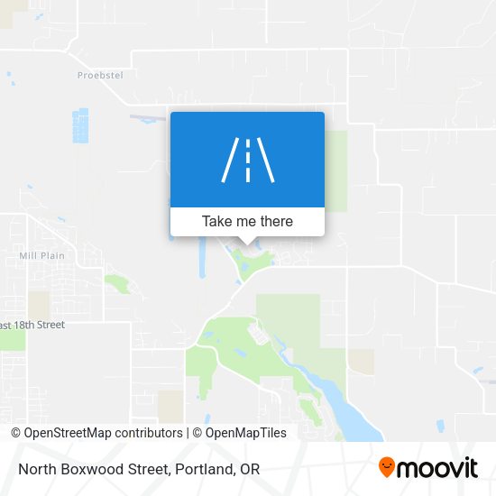 Mapa de North Boxwood Street