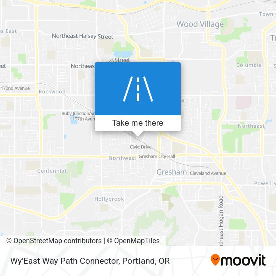 Wy'East Way Path Connector map