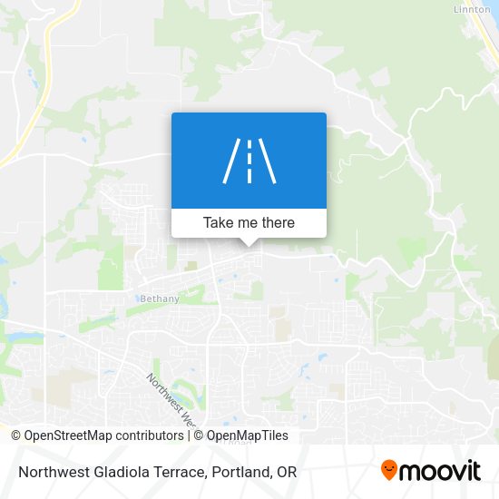 Northwest Gladiola Terrace map