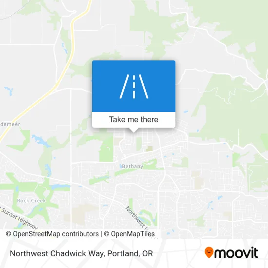 Northwest Chadwick Way map