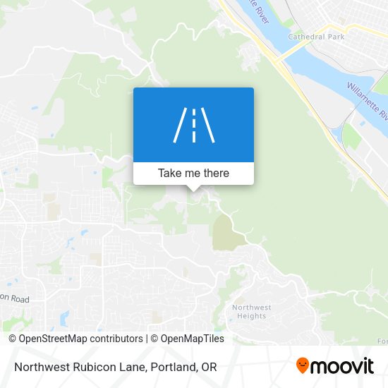 Northwest Rubicon Lane map