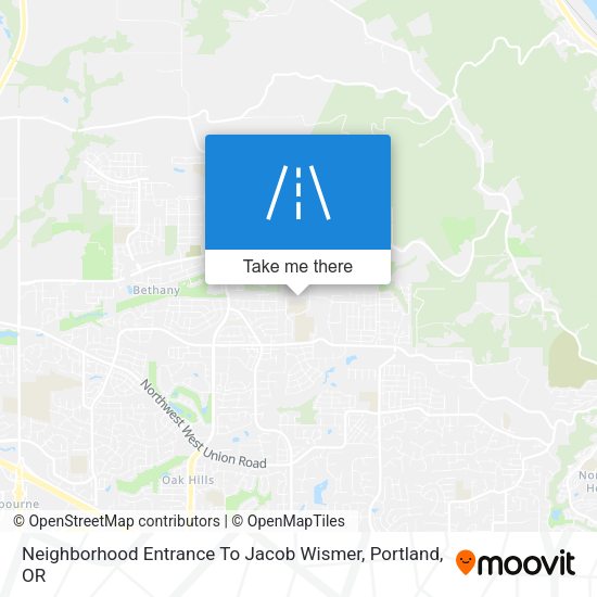 Mapa de Neighborhood Entrance To Jacob Wismer